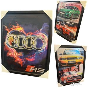 📦 New AUDI Car Framed 3D Lenticular Poster / Picture